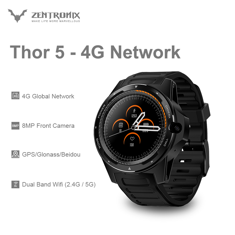 Zeblaze THOR 5 Dual System Hybrid Smartwatch 1.39" AOMLED 454*454px 2GB+16GB 8.0MP Front Camera Smart watch